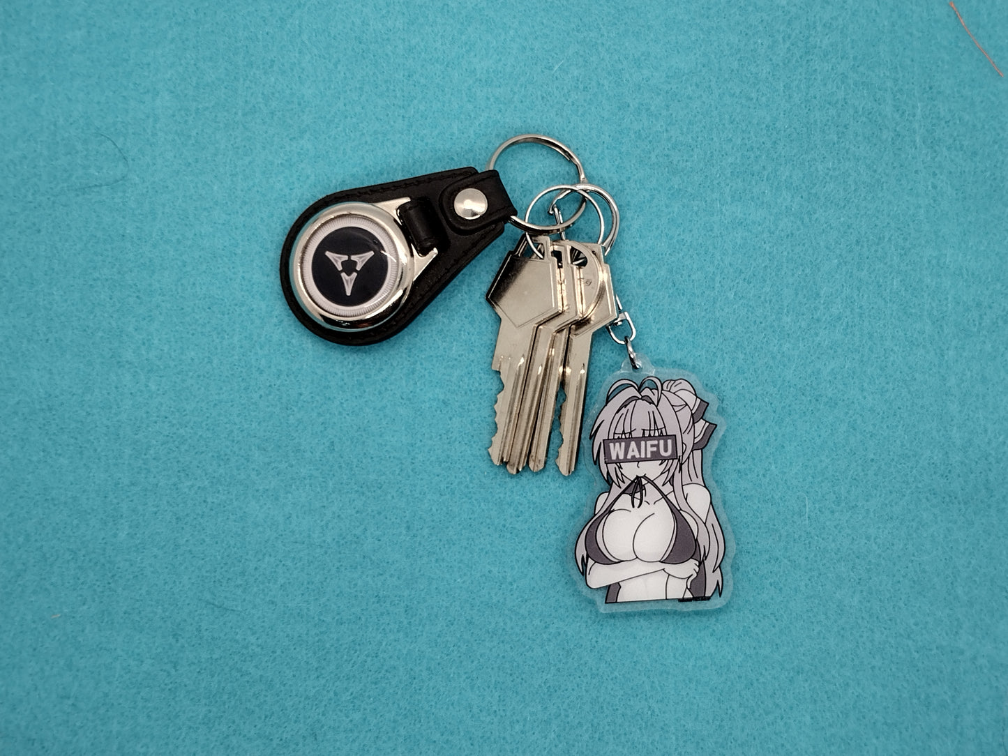 Anime Waifu bikini keychain