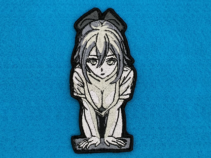 Down shirt pov waifu embroidered patch