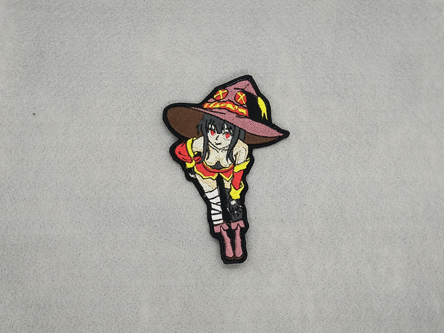 Megumin bending over embroidered patch