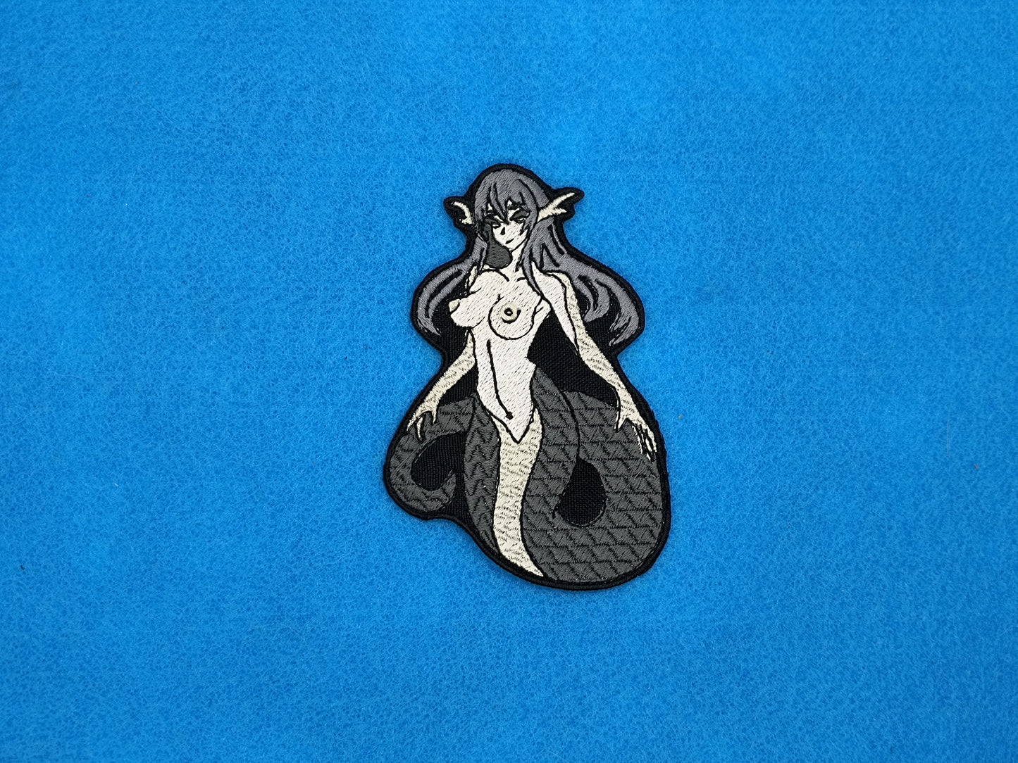 Lamia waifu embroidered patch