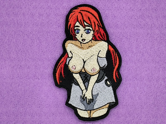 topless redhead waifu