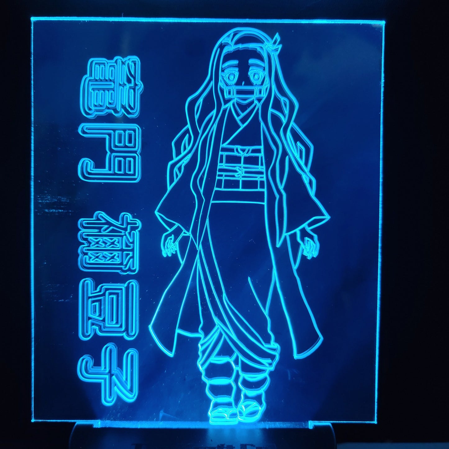 demon girl   acrylic light