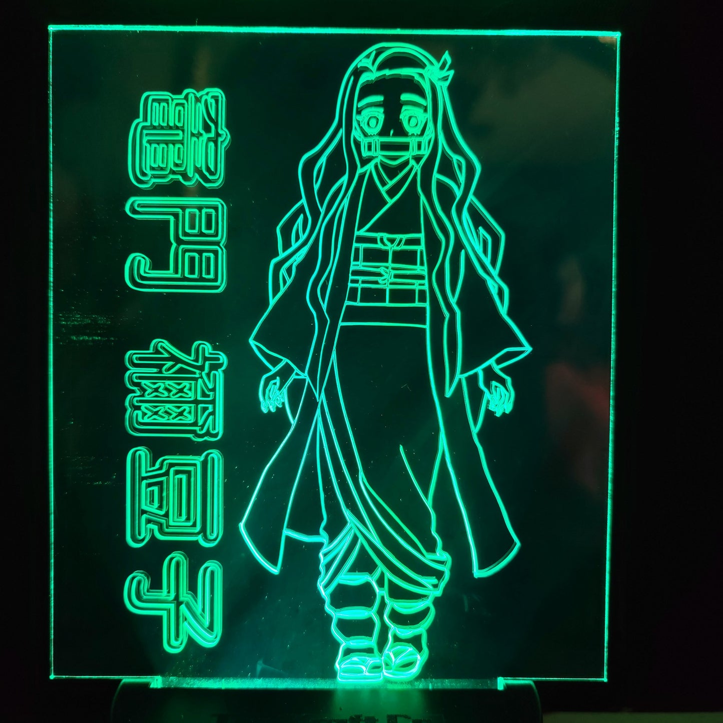 demon girl   acrylic light