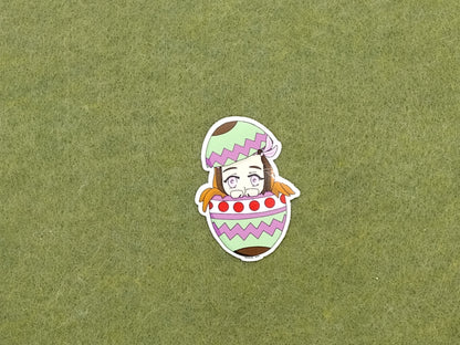 Seasonal spring egg sticker