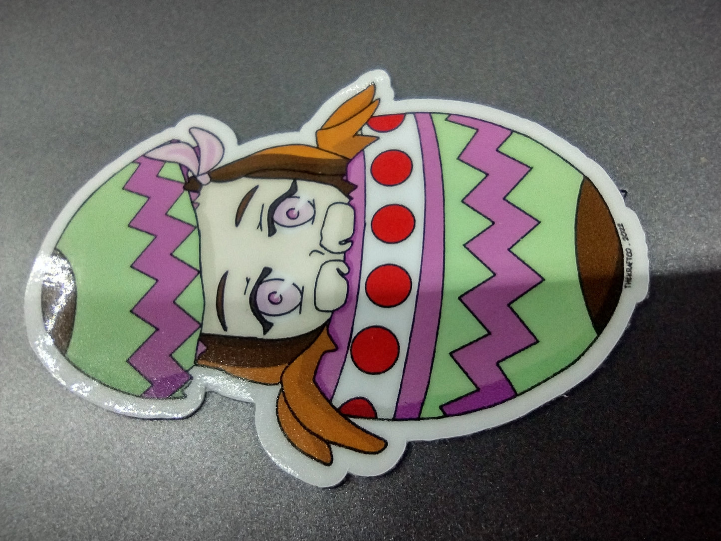 Seasonal spring egg sticker