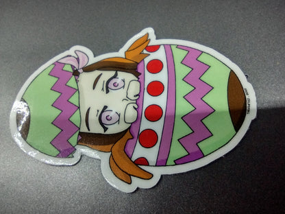 Seasonal spring egg sticker