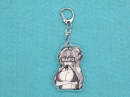 Anime Waifu bikini keychain