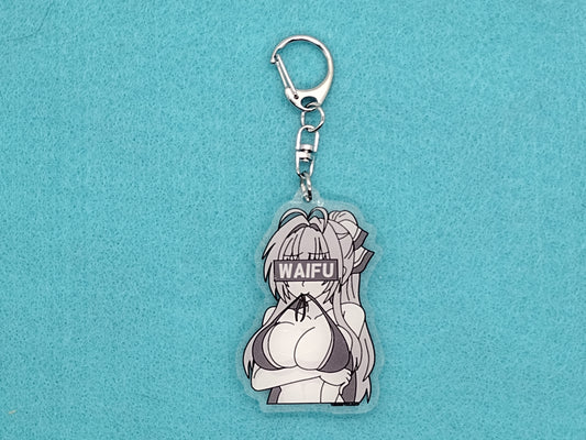 Anime Waifu bikini keychain