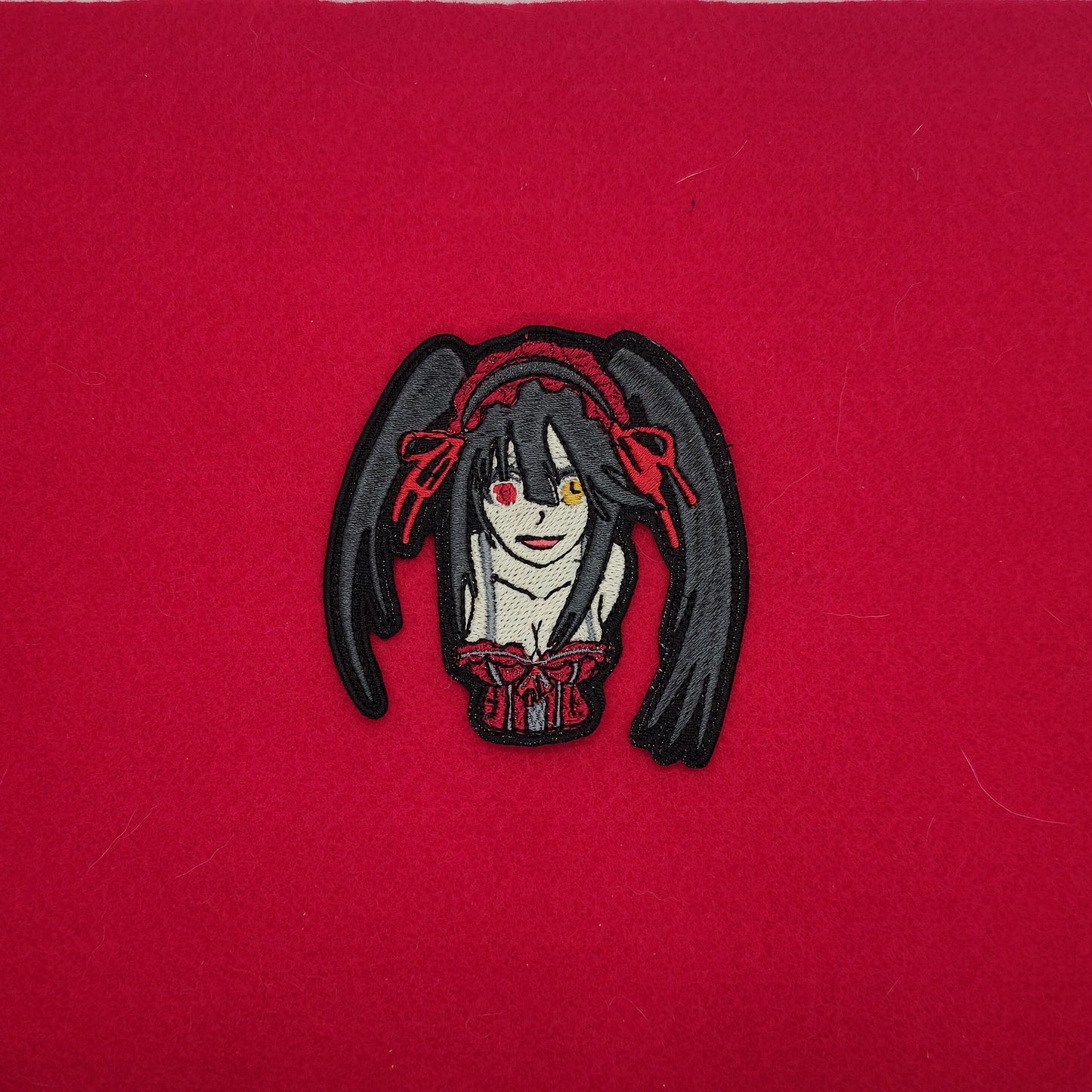 Kurumi crazy stare embroidered patch