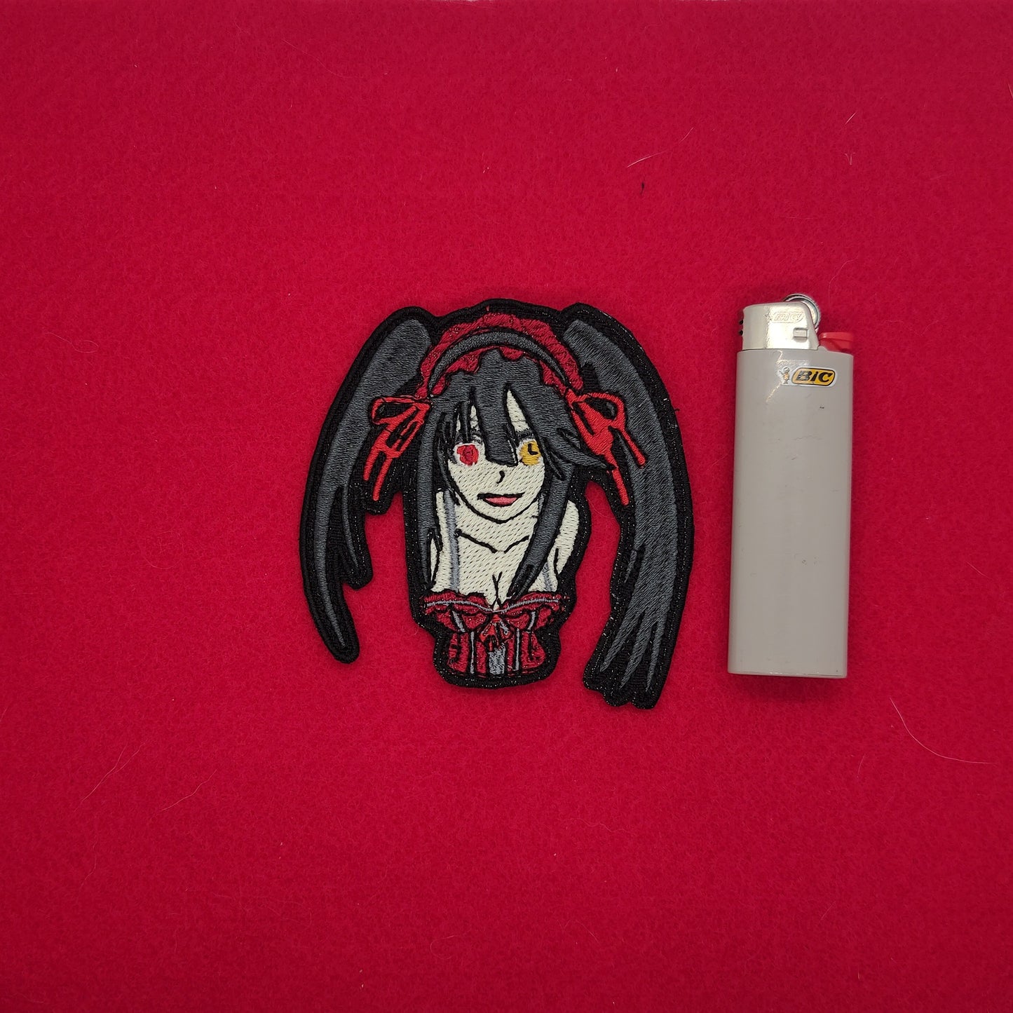 Kurumi crazy stare embroidered patch