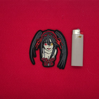 Kurumi crazy stare embroidered patch