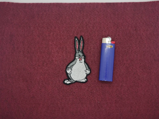 Big chungus embroidered patch