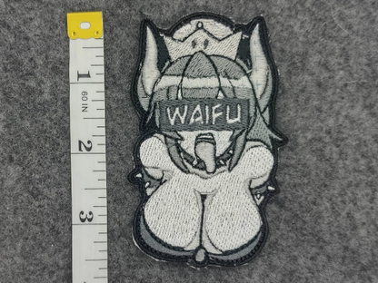 Bowsette waifu embroidered patch