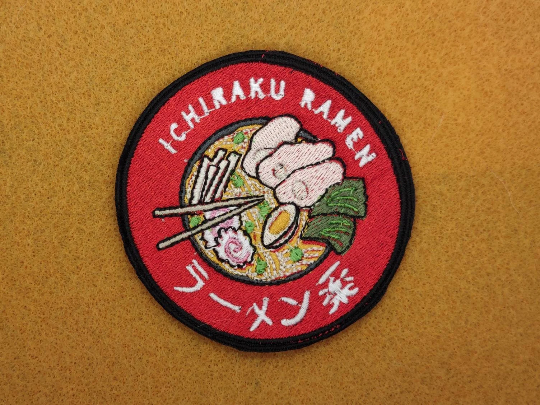 ichiraku ramen embroidered patch