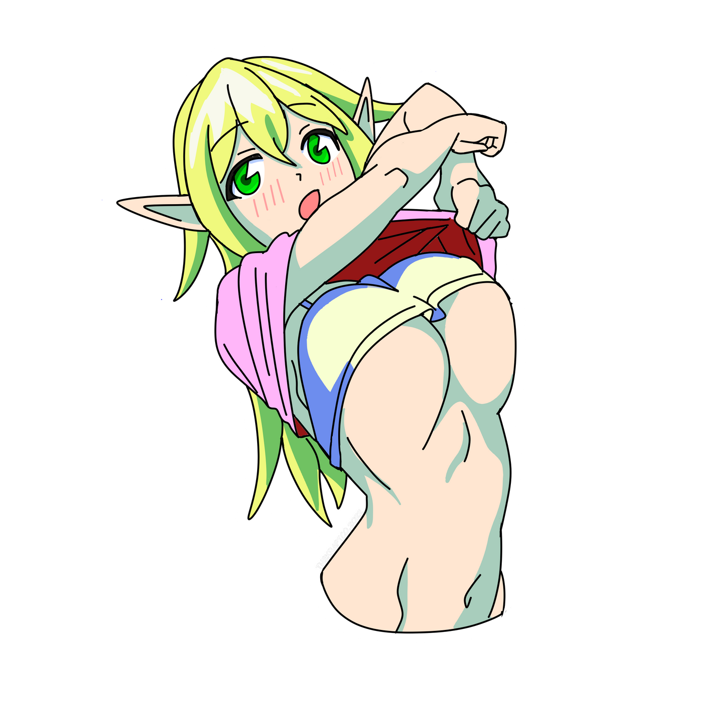 Elf girl sticker