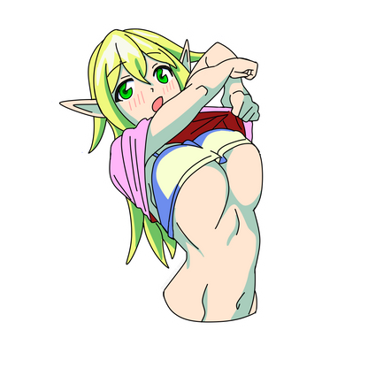 Elf girl sticker