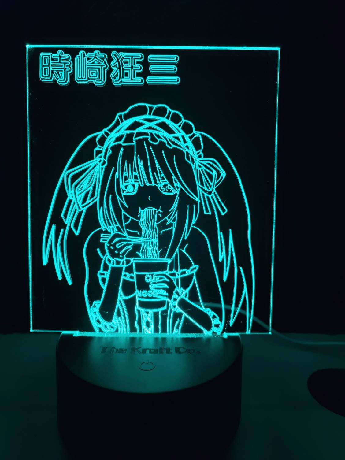 Kurumi eating noodles acylic 3d light