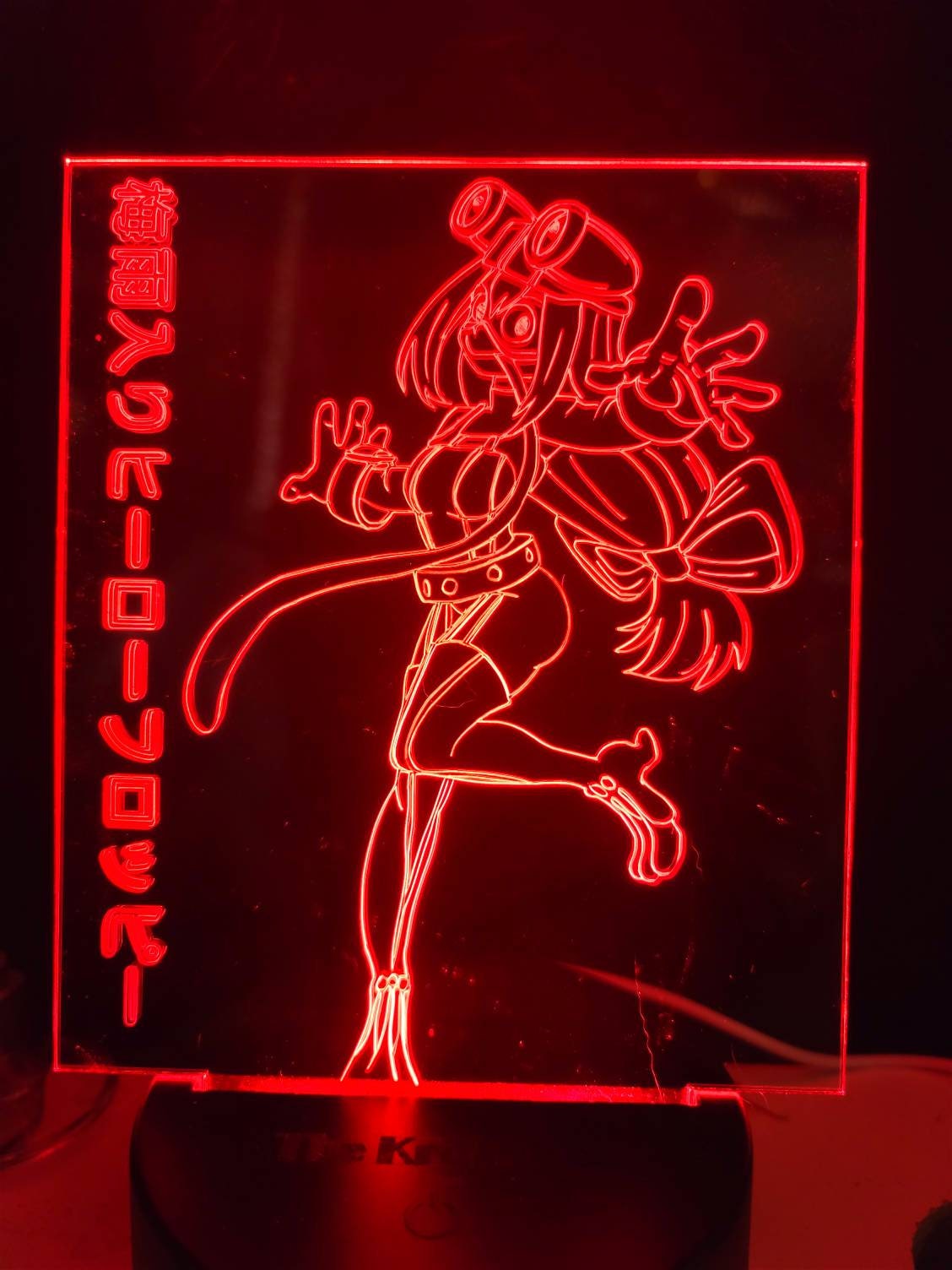 Anime Frog girl super hero acrylic 3d light