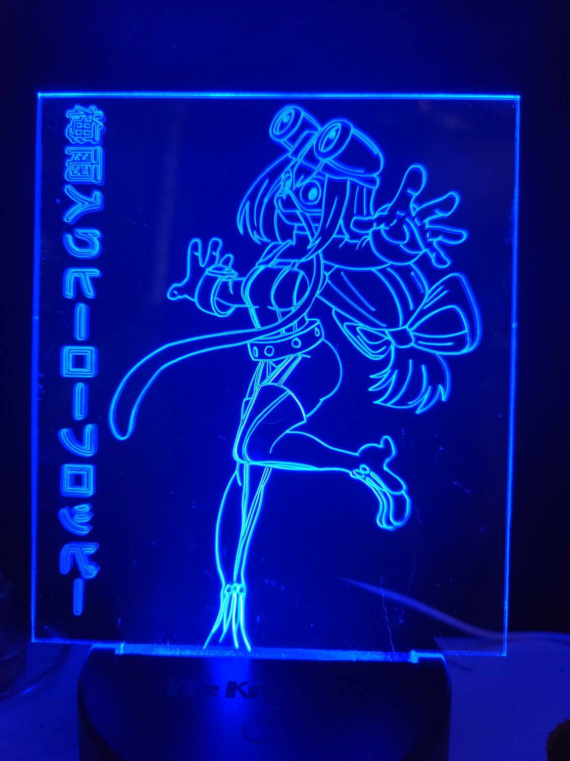 Anime Frog girl super hero acrylic 3d light