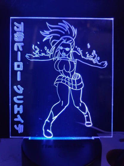 momo hero anime acrylic 3d light