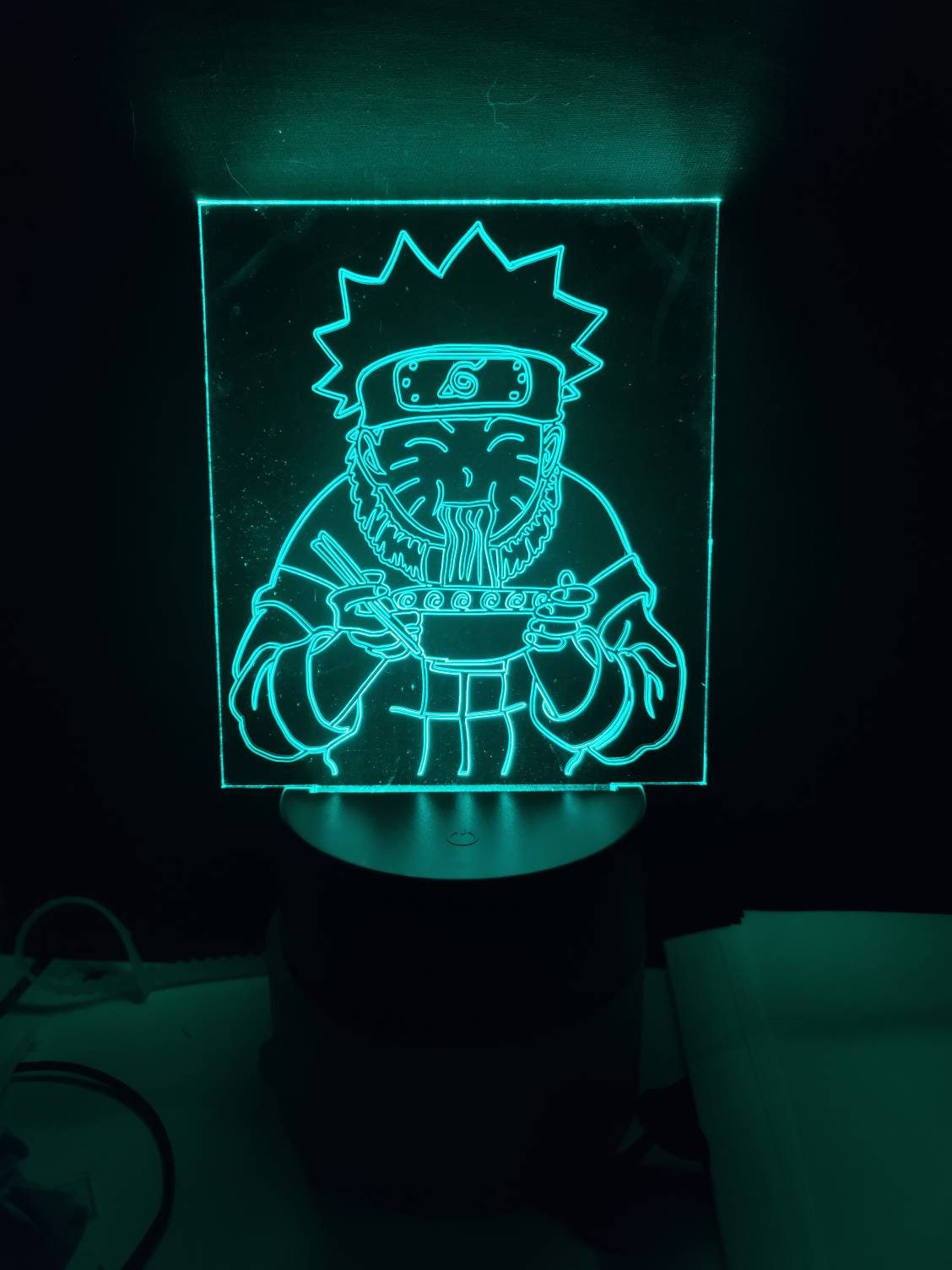 Ninja boy anime noodles ramen 3d acrylic light