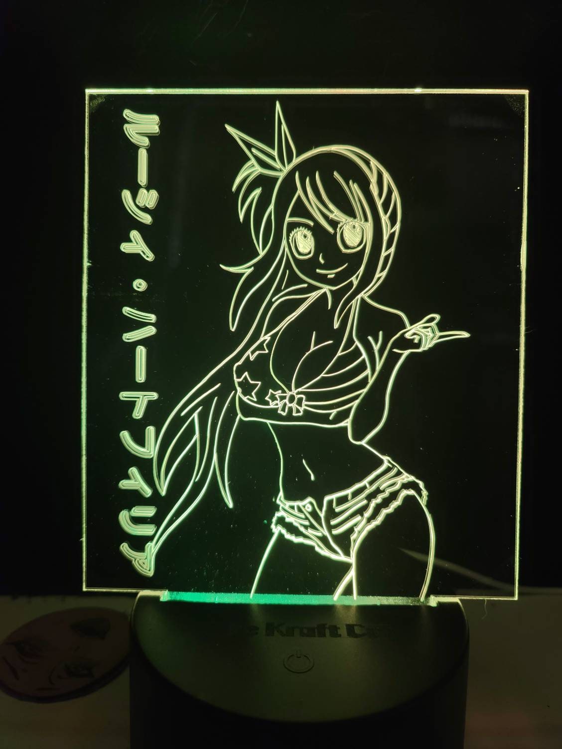 Anime girl Lucy acrylic 3d light.