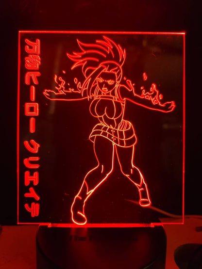 momo hero anime acrylic 3d light