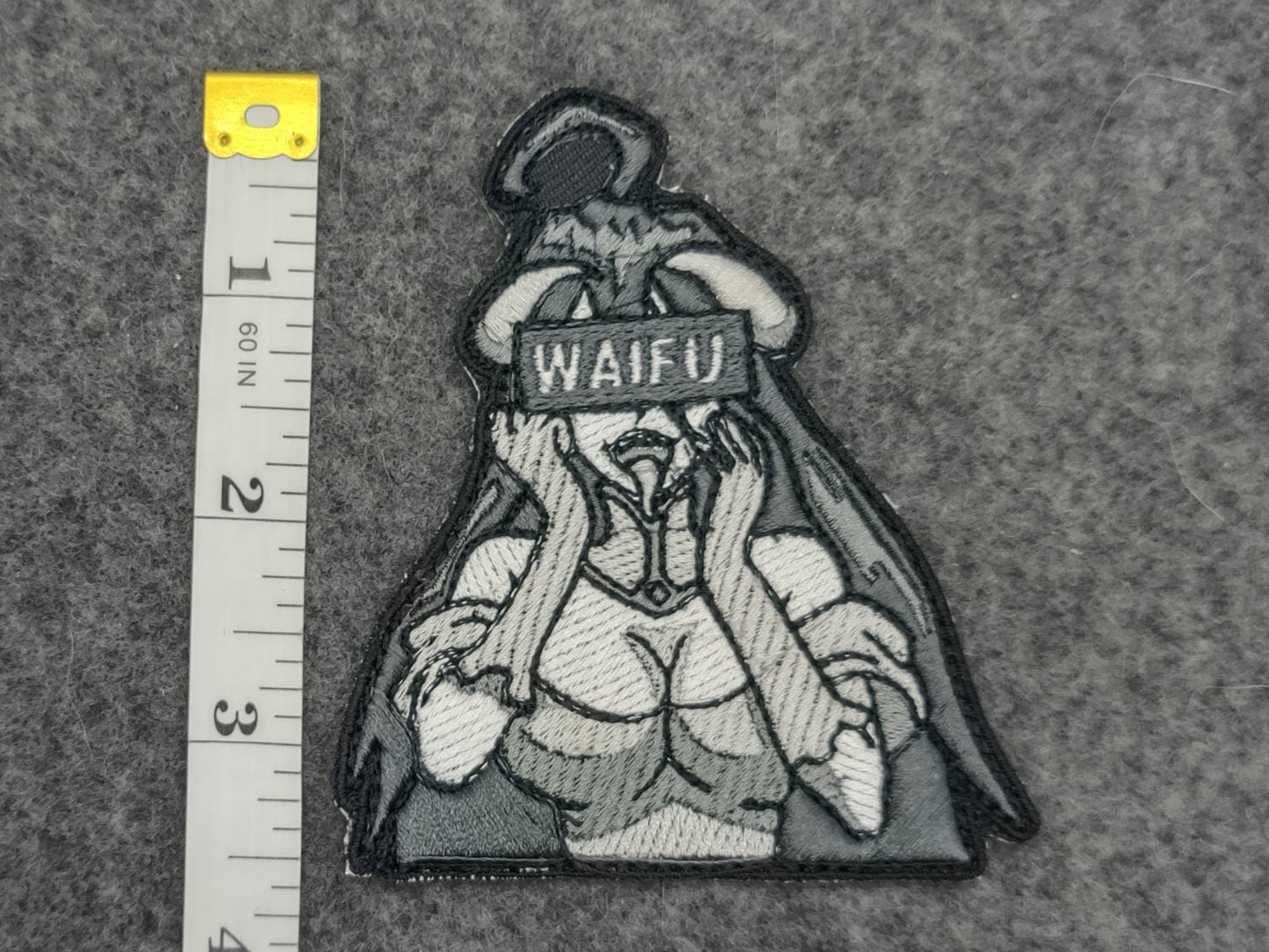 Albedo waifu aheago embroidered patch