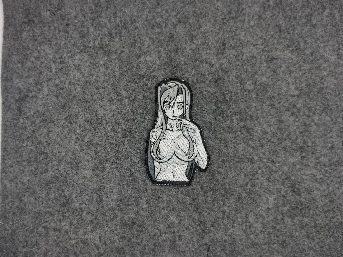 Lewd anime girl embroidered patch