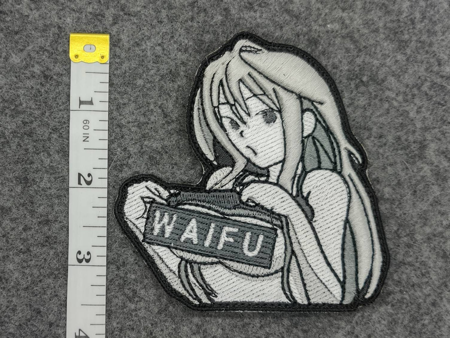 Waifu lewd anime embroidered patch