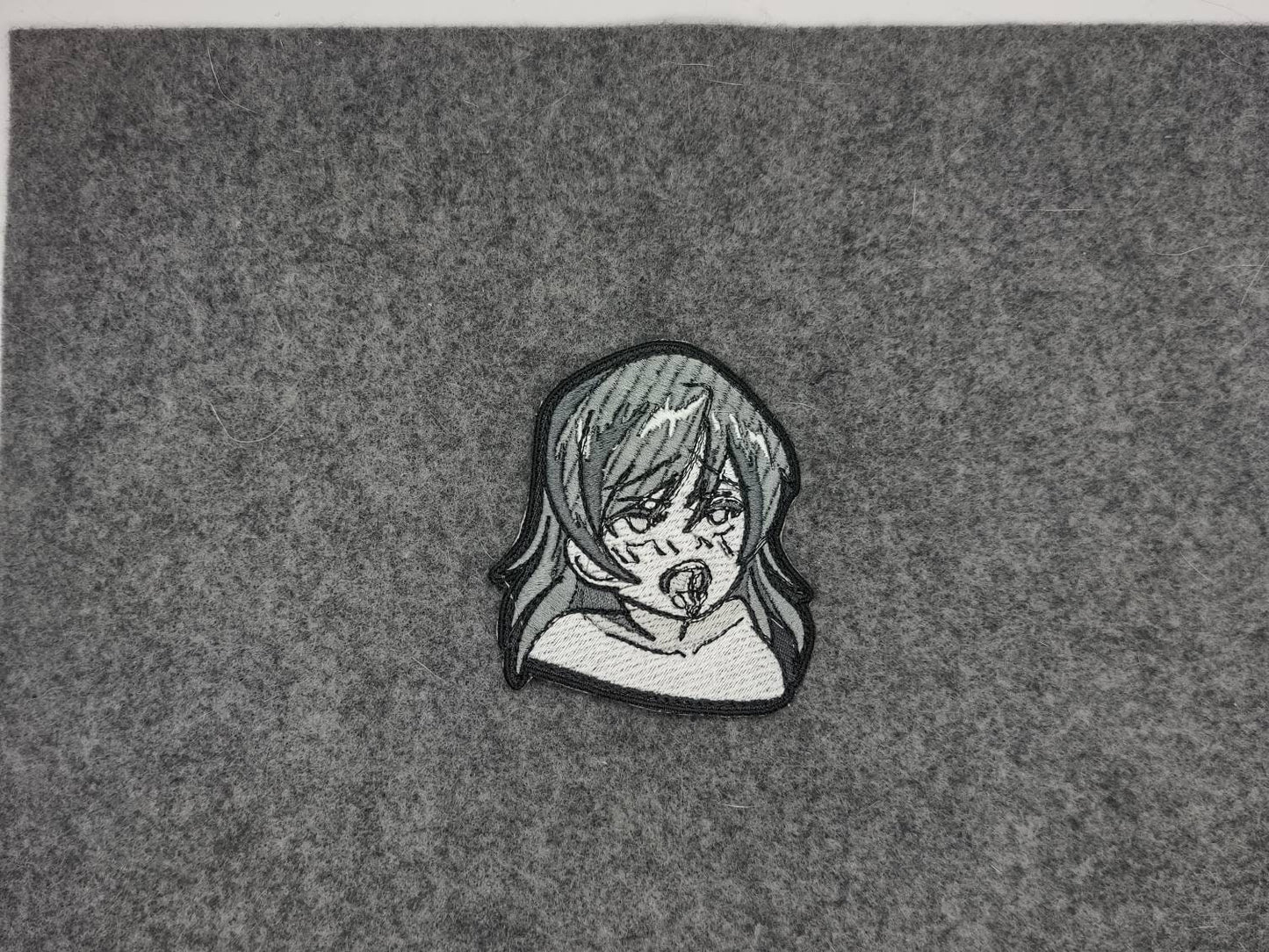 embroidered Aheago  anime girl patch.