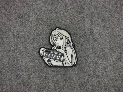 Waifu lewd anime embroidered patch