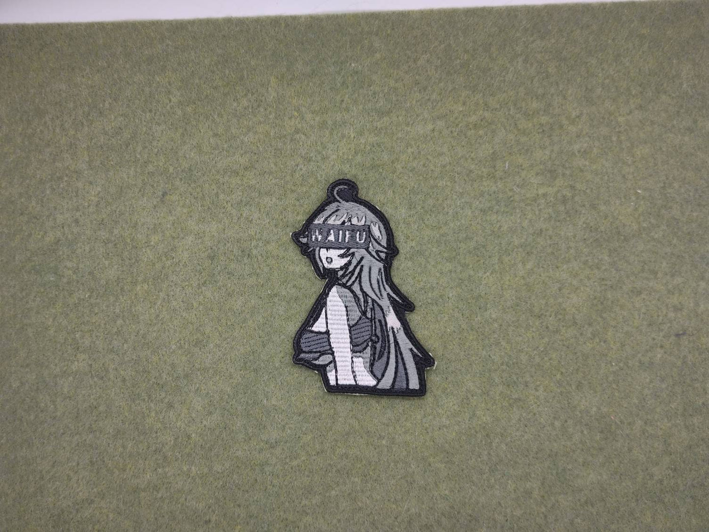 embroidered Anime waifu patch