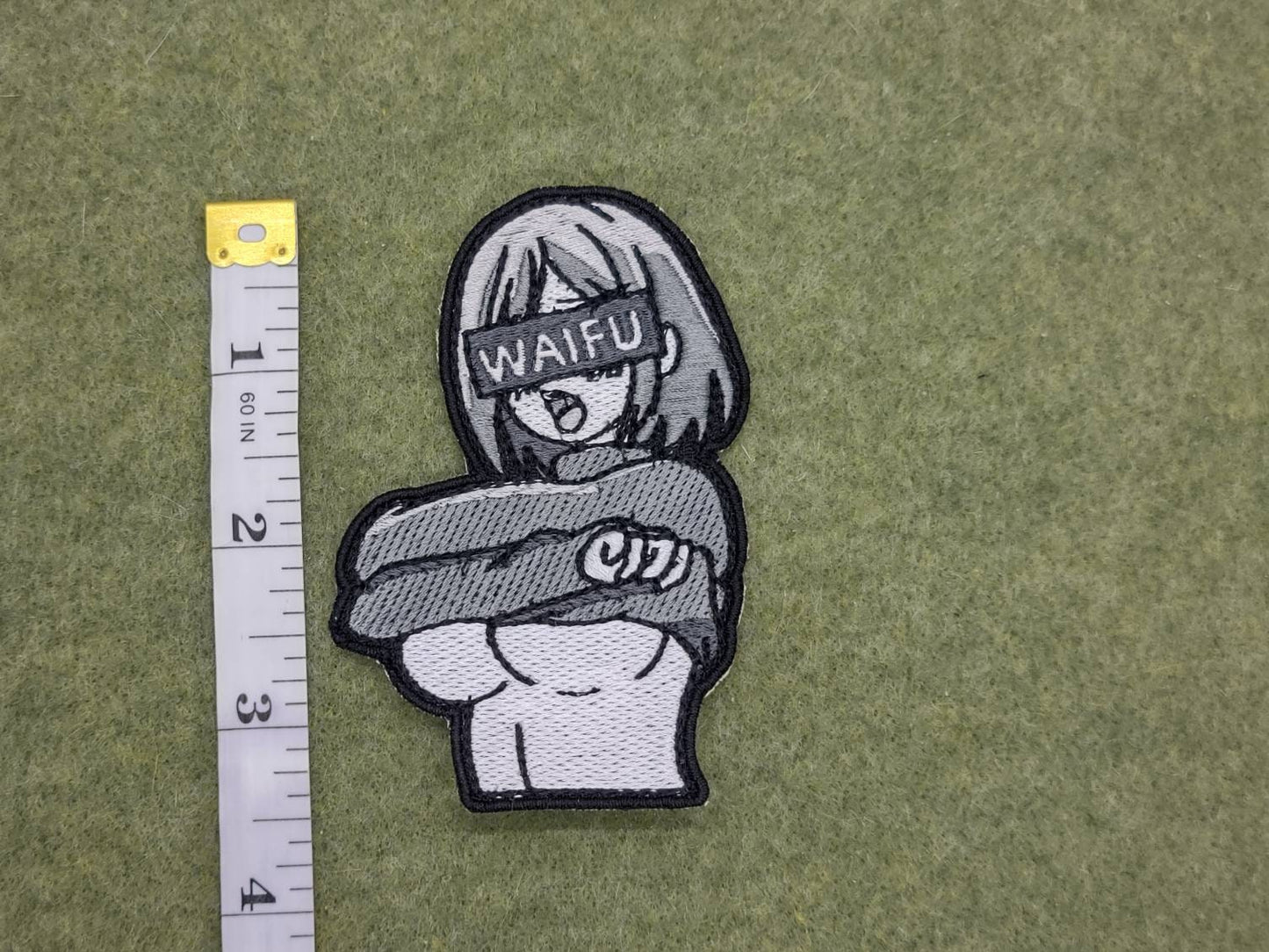 Waifu lewd embroidered patch.