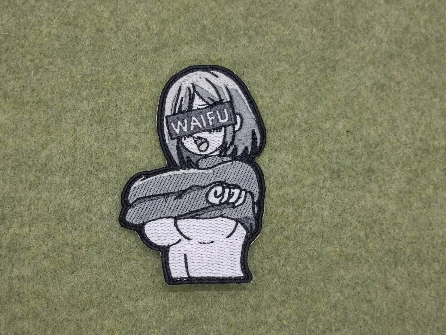 Waifu lewd embroidered patch.