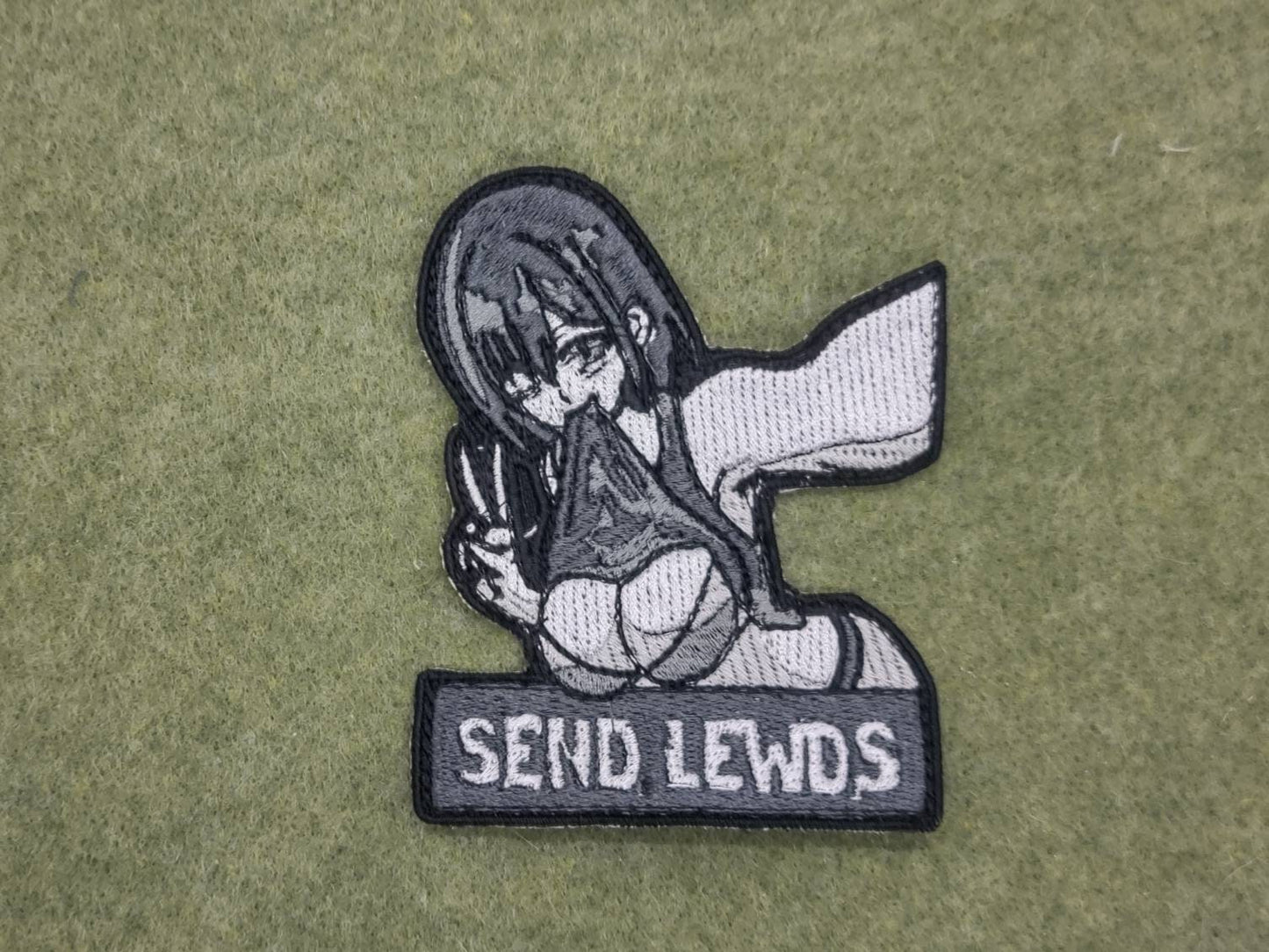 Send lewds anime embroidered  patch