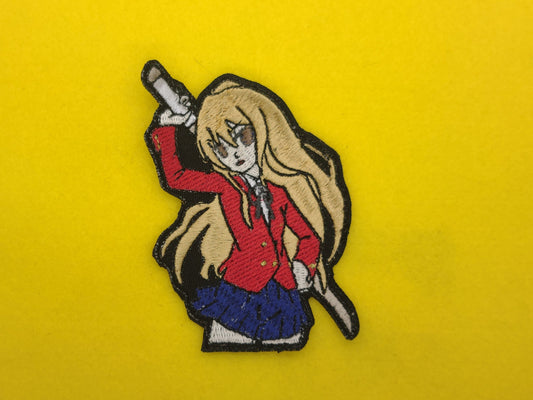 Taiga toradora embroidered patch, iron on or hook and loop